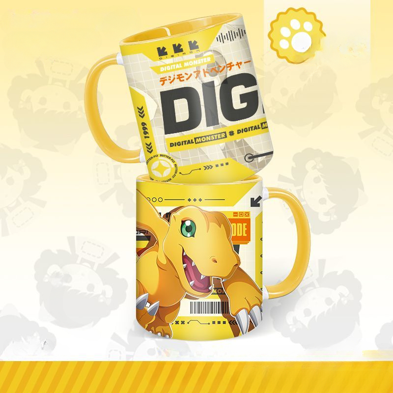 Anime Merchandise Mugs - Digimon شخصية أنيمي البضائع الكرتون Gabumon