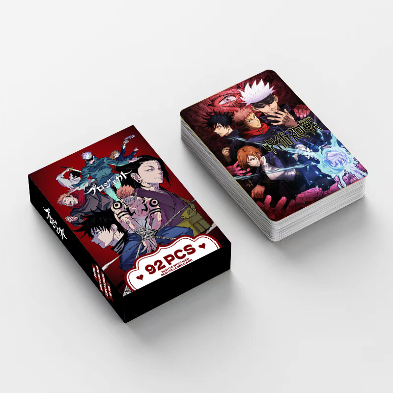 92 قطعة من بطاقات جوجوتسو كايس - مراجعة Anime Merchandise In Japan وسعره