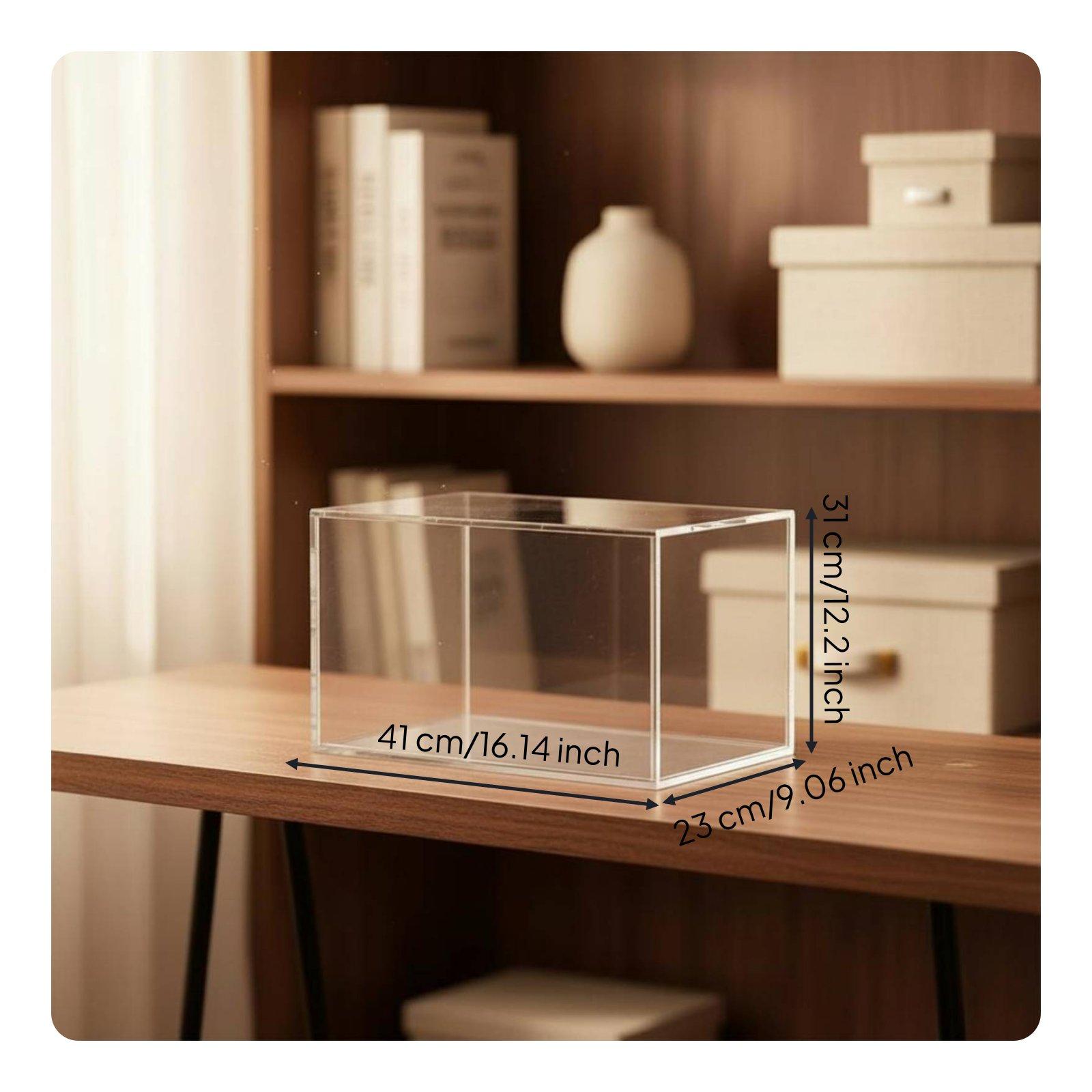 رف عرض دمى كبير بمظهر الأكريلي - مراجعة Figure Display Box وسعره